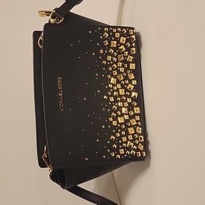 Black & Gold MK crossbody